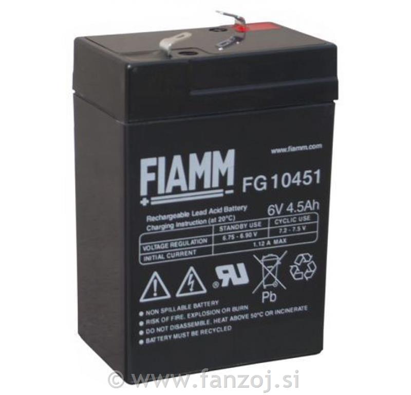 AKUMULATOR FIAMMI 6V/4,5Ah FG 10451